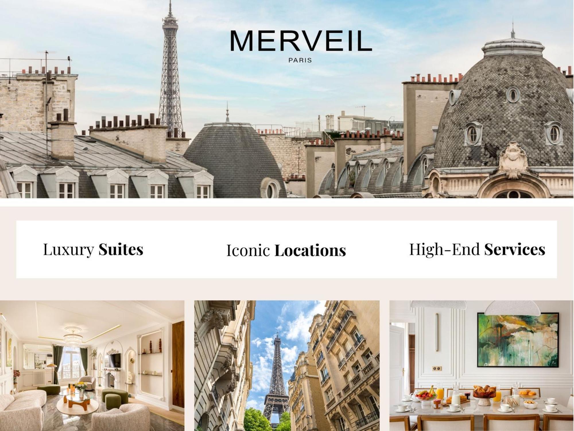 Merveil Signature - Hoche - Eiffel Tower View Apartment Paris